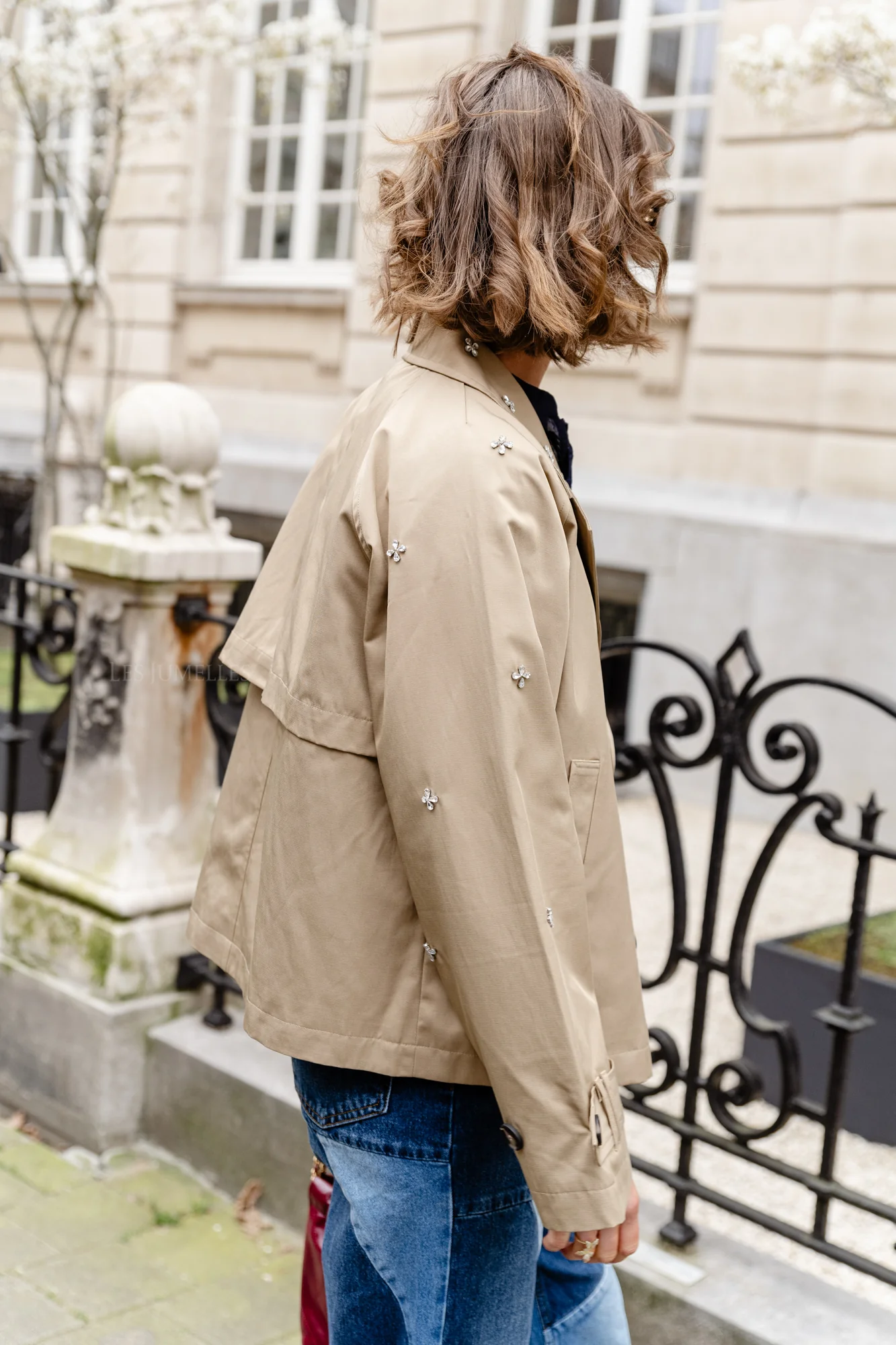 YASDiala LS short trenchcoat curds & whey - Image 9