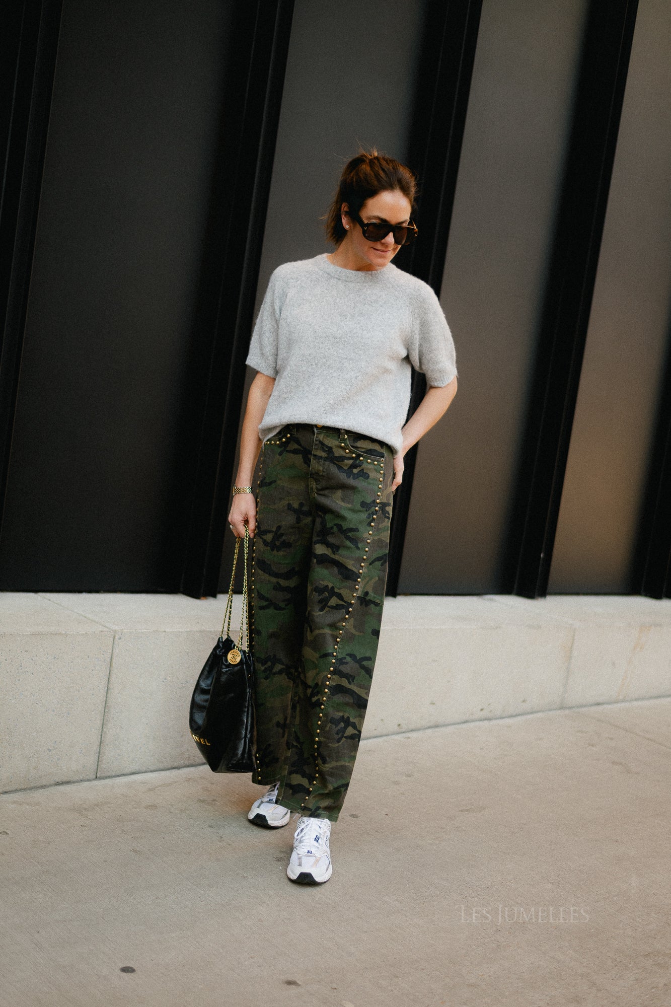 YASEnya SS knit pullover light grey melange - Image 8