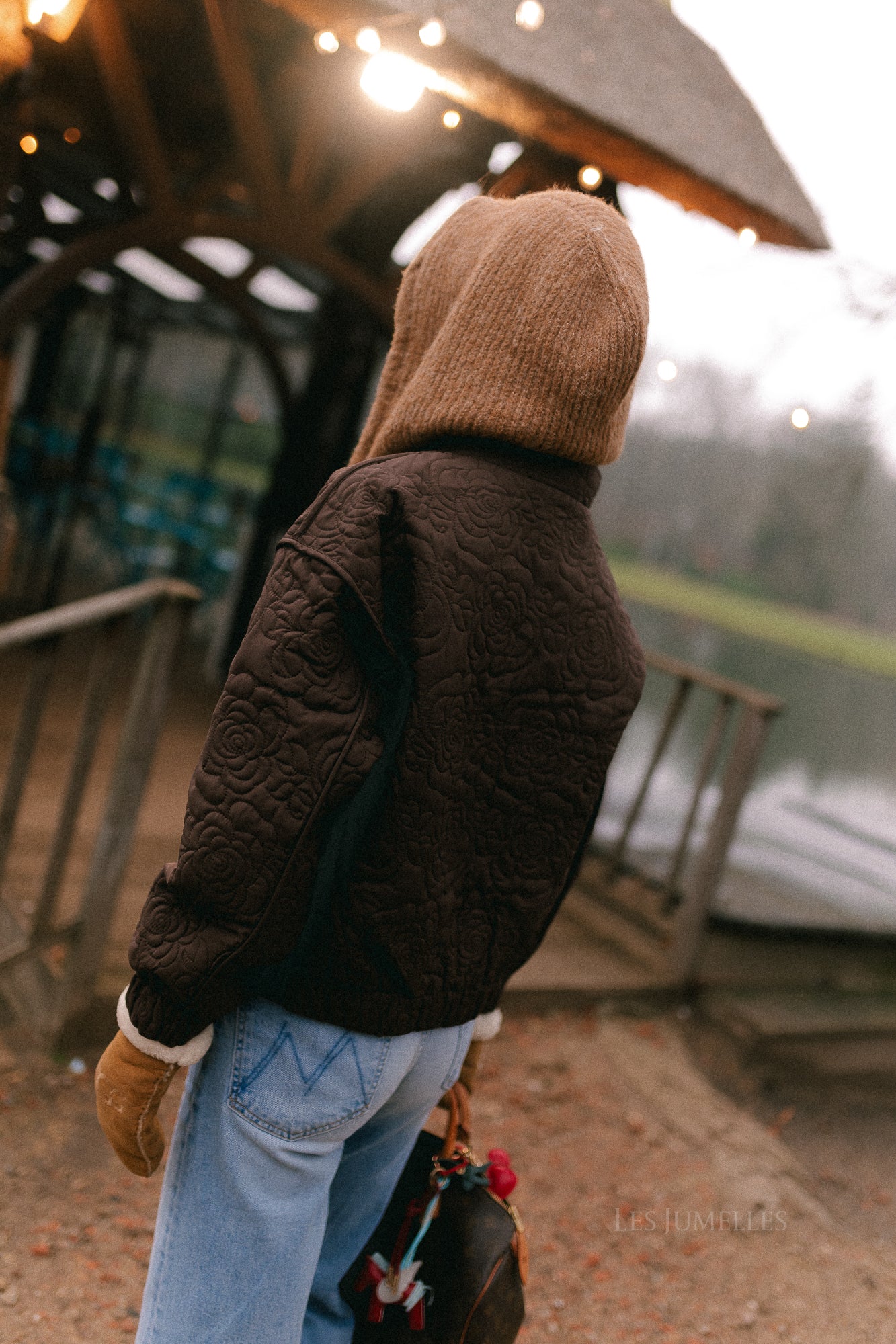 YASFipura LS quilted jacket chocolate brown - Image 10