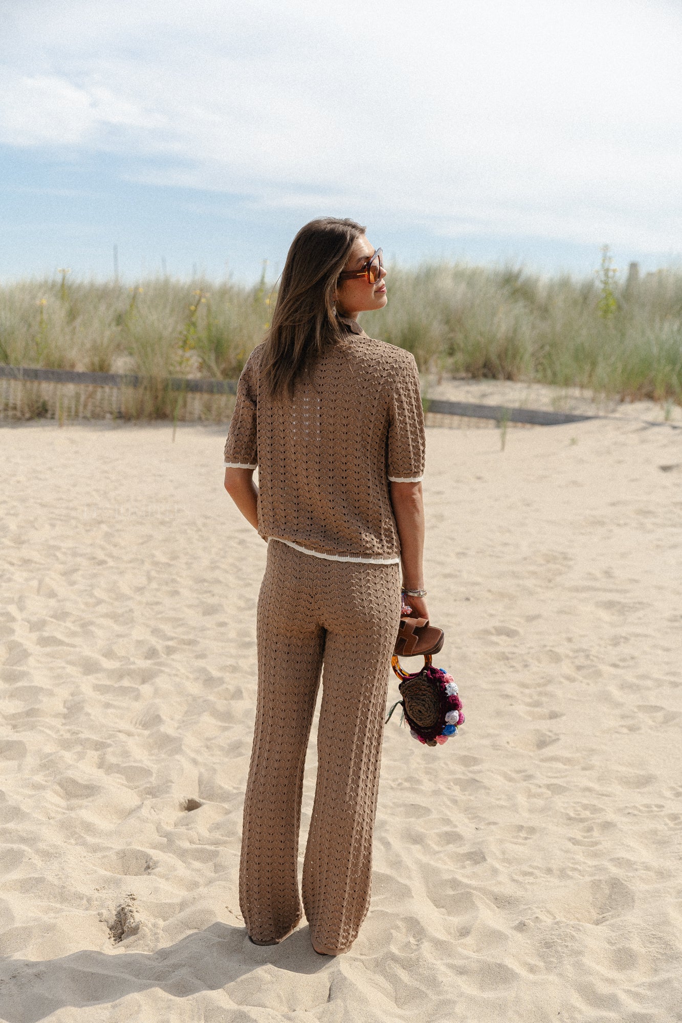 YASJune HW ankle knit pant tigers eye - Image 3
