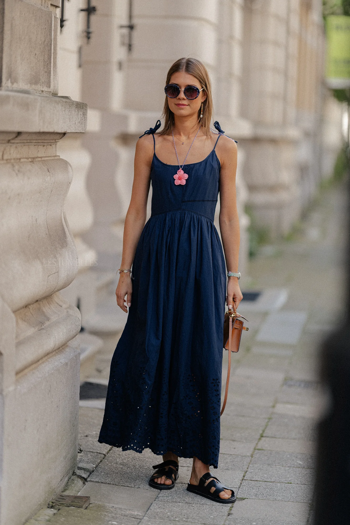 YasLumia strap maxi dress navy - Image 12