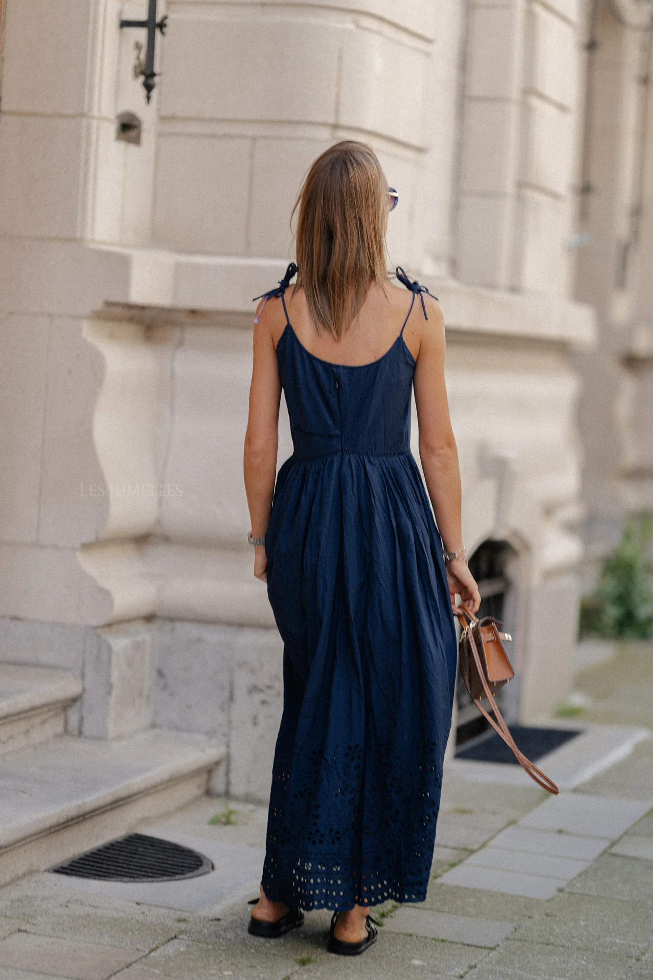YasLumia strap maxi dress navy - Image 3