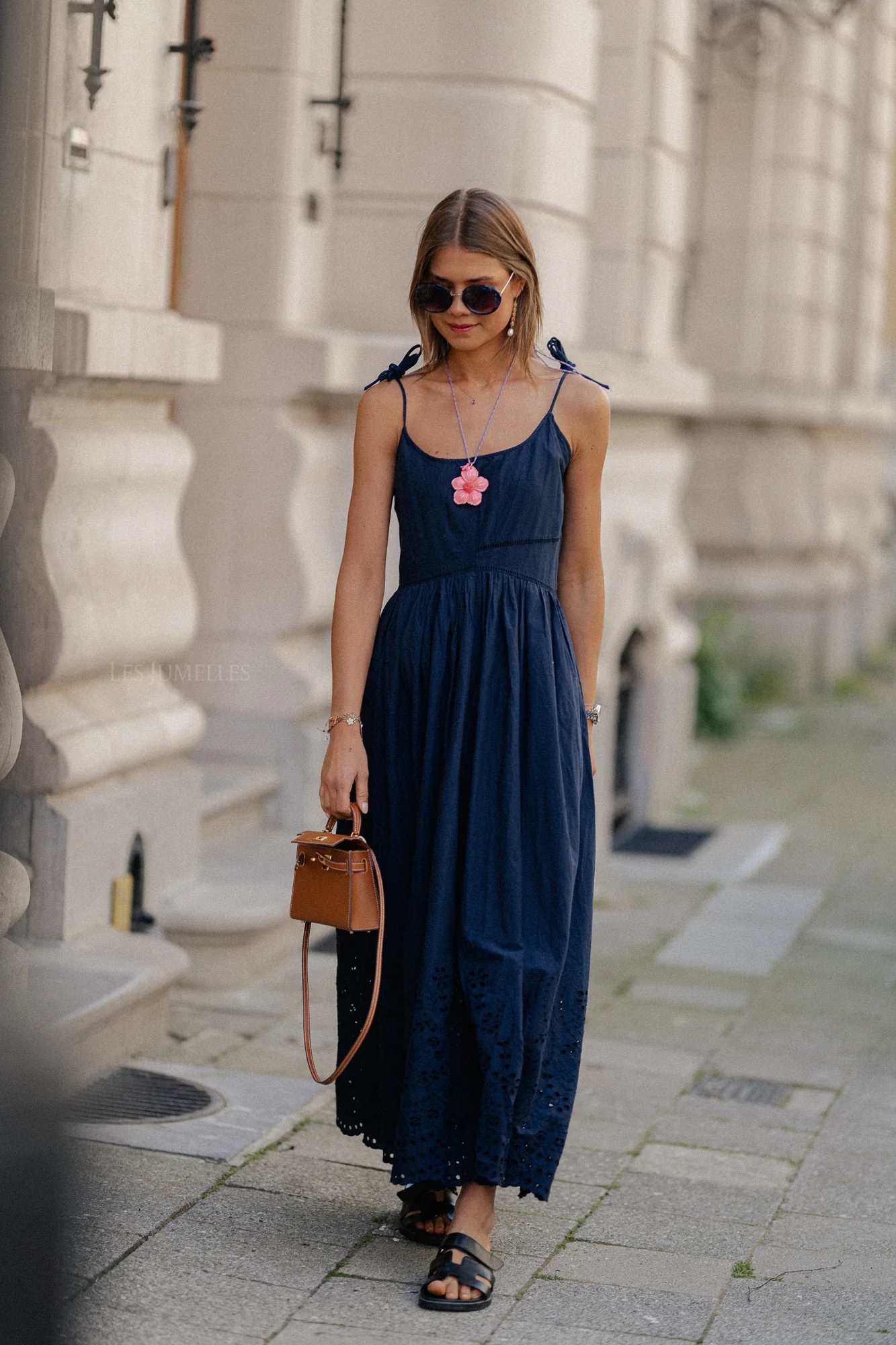 YasLumia strap maxi dress navy - Image 6
