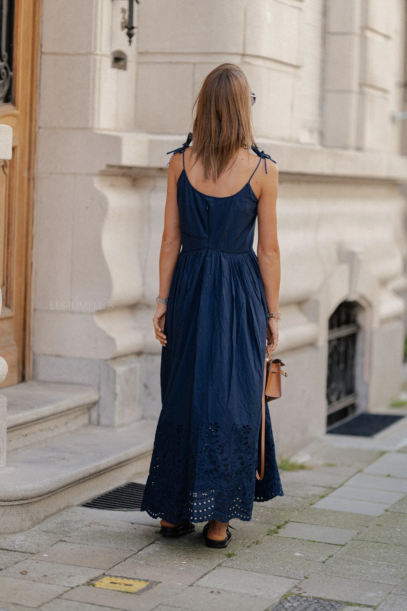 YasLumia strap maxi dress navy - Image 7