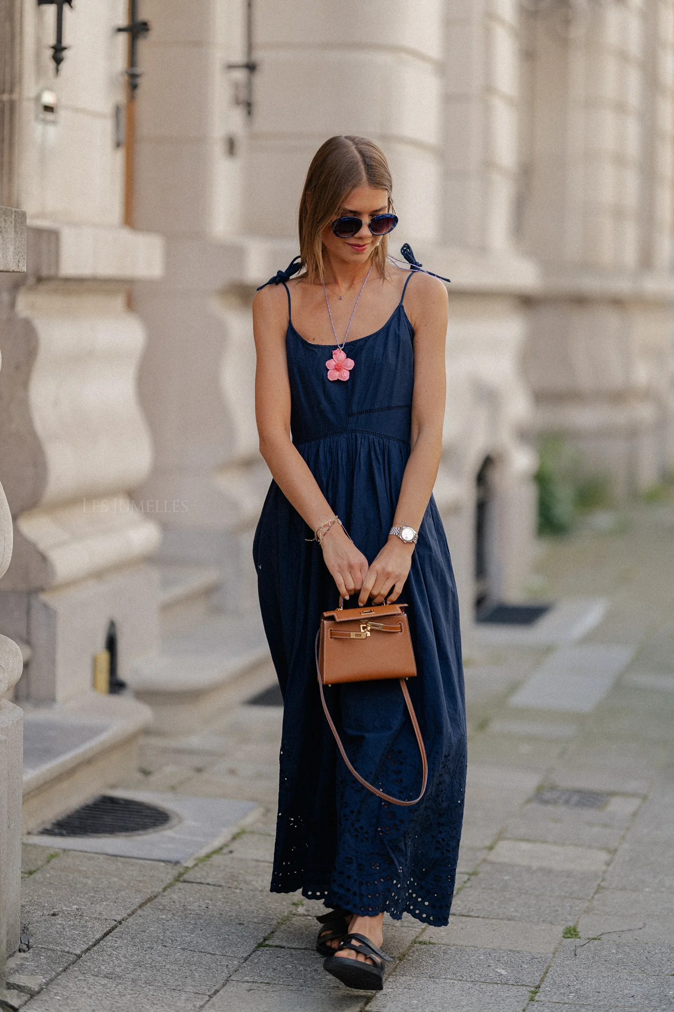 YasLumia strap maxi dress navy - Image 8