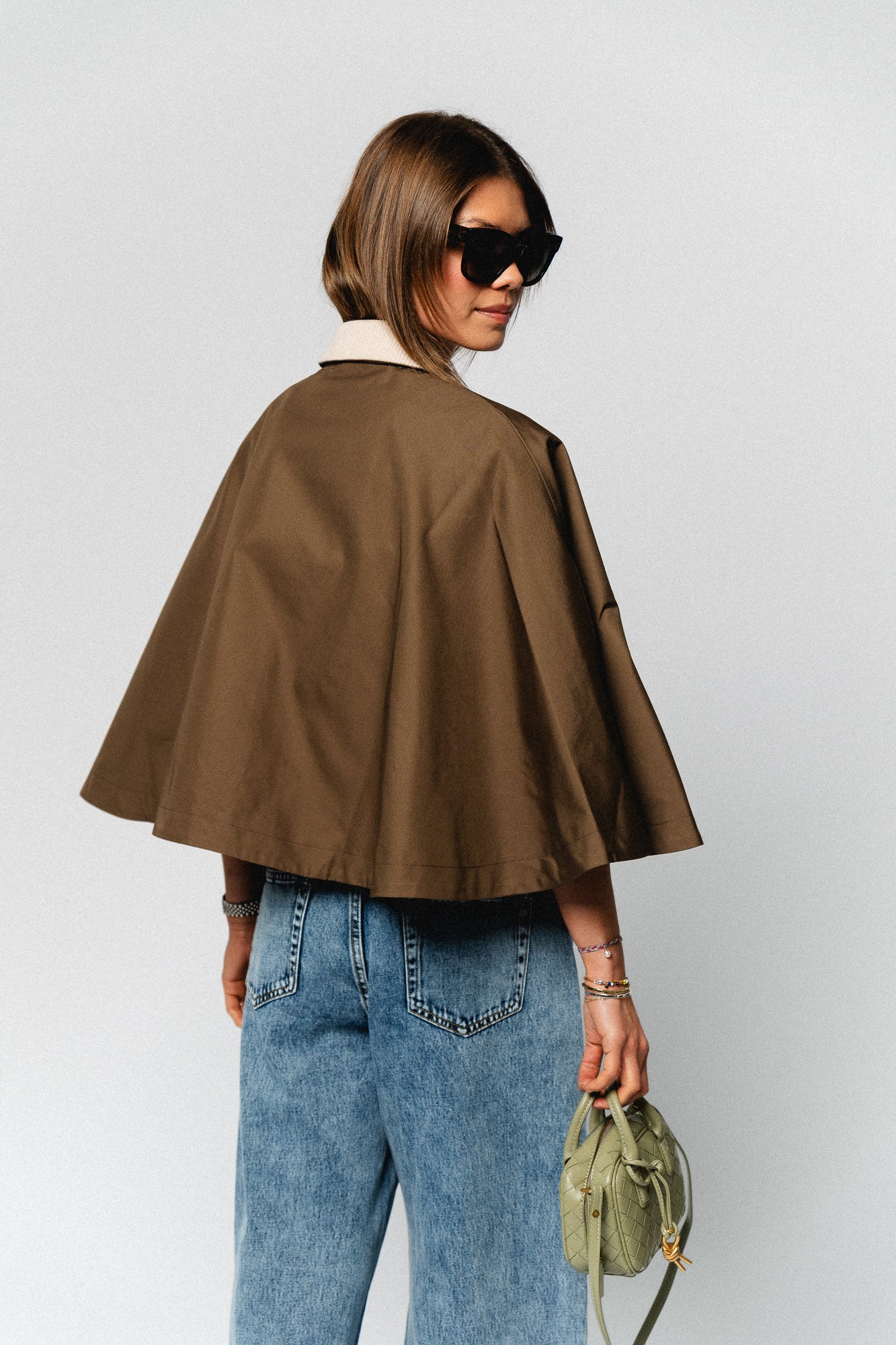 YASMaloma short trench cape oatmeal - Image 5