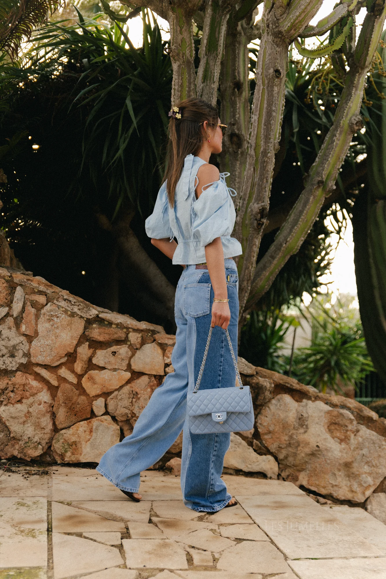 Yve pants light/mid blue - Image 3