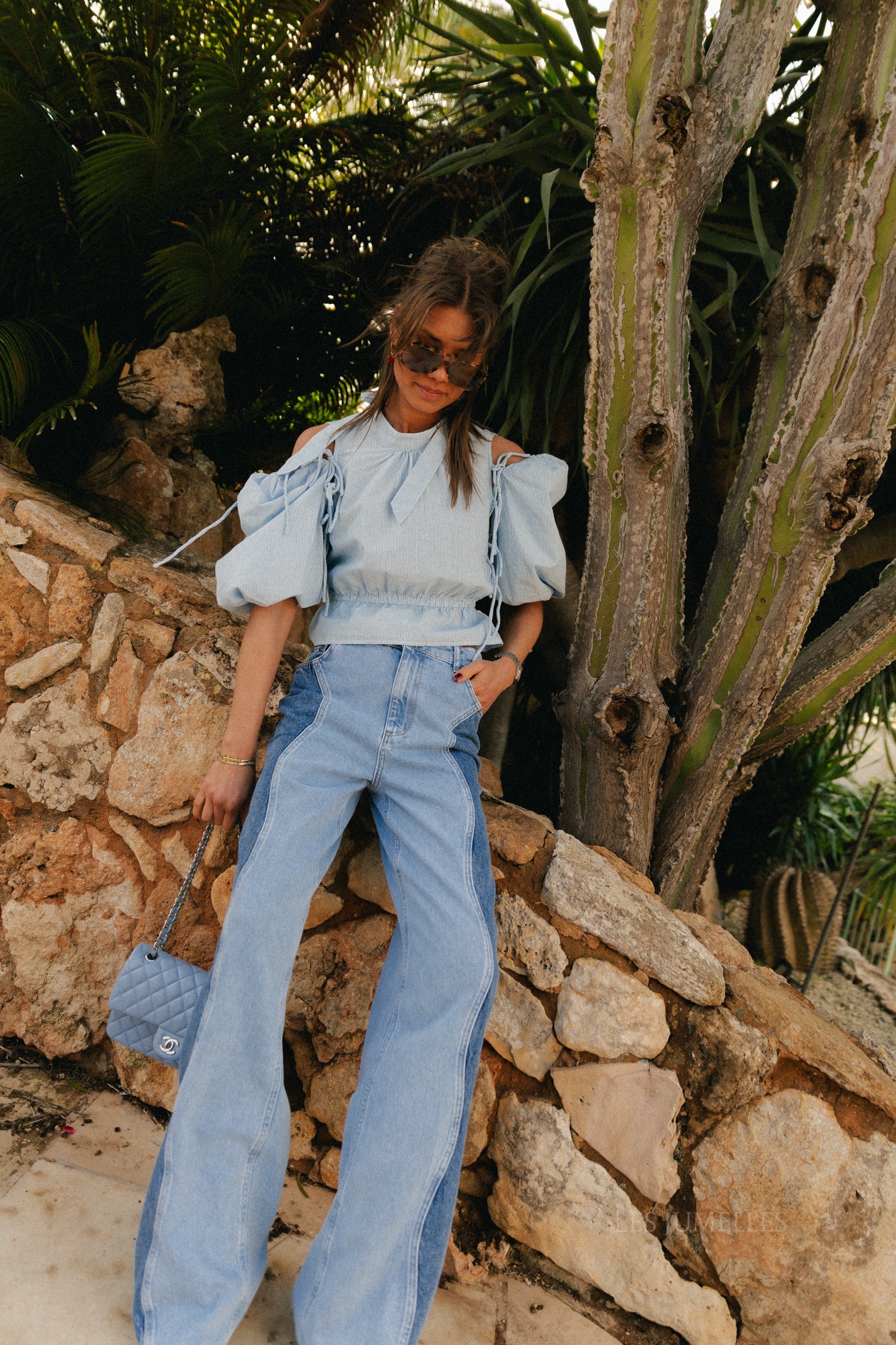 Yve pants light/mid blue - Image 5